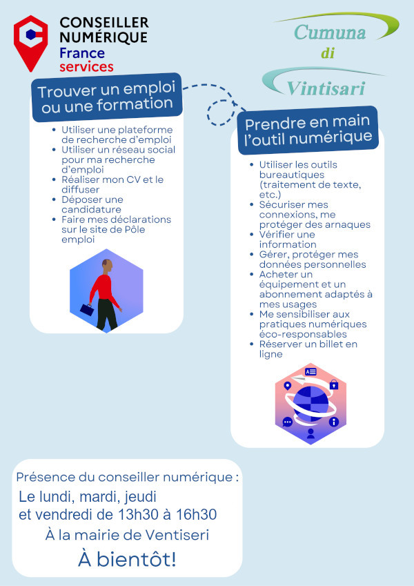 Un conseiller numérique pour devenir autonome avec le numérique