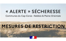 « Alerte » sécheresse des communes du Cap-Corse-Nebbio et de la Plaine Orientale : mesures de restriction